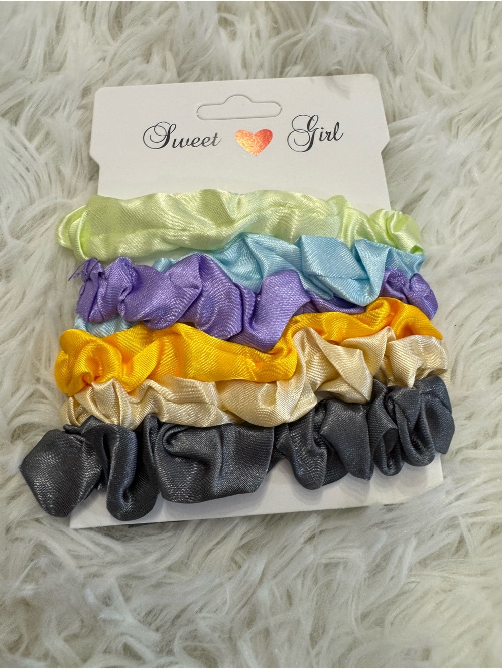 Satin Scrunchie Set of 6 - Multicolor Hair Accessories